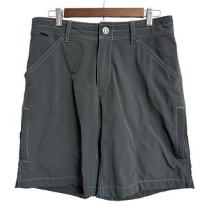 Kuhl shorts men's‎ 33 gray active performance hiking camping beach boat gorpcore